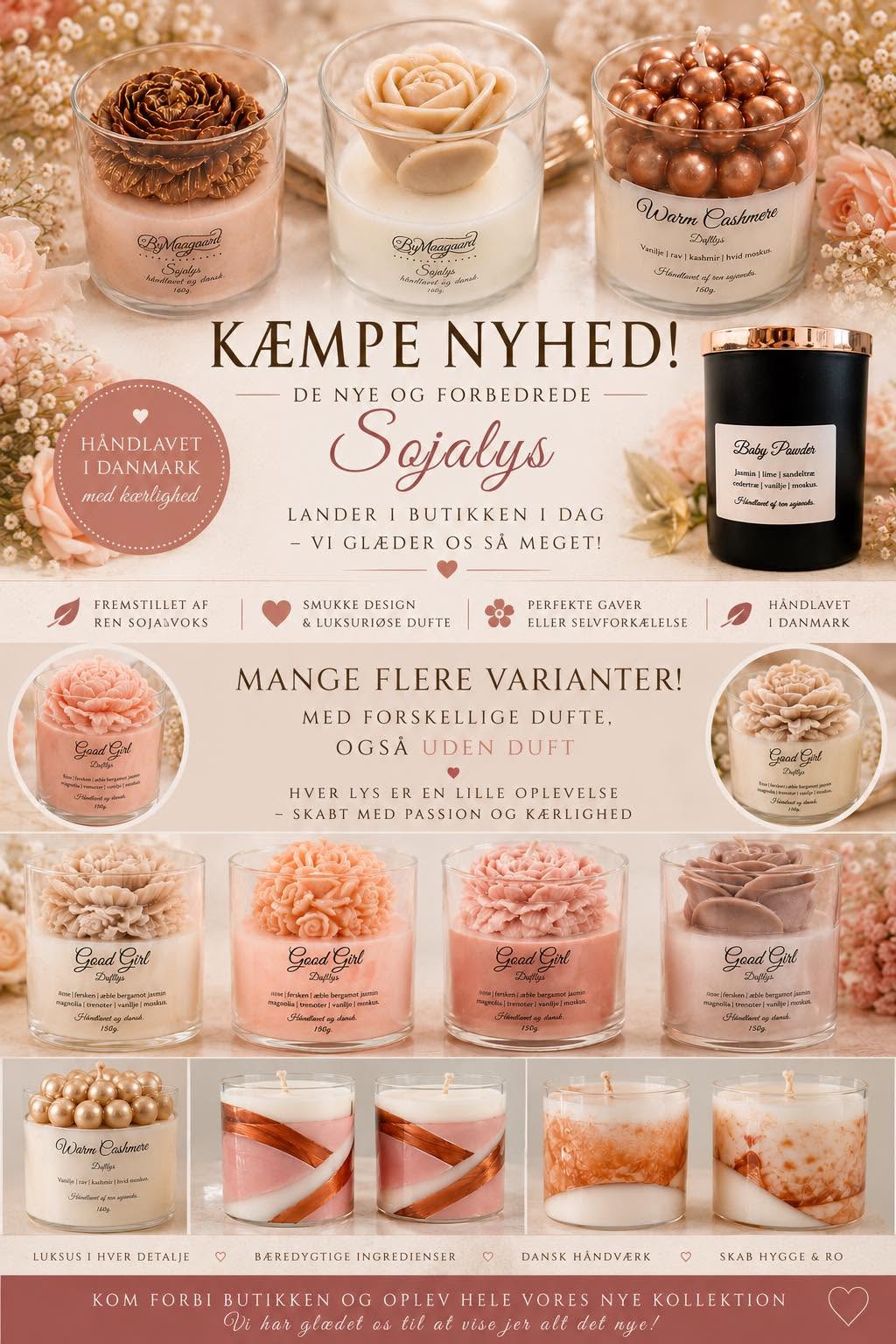 Sojalys uden duft