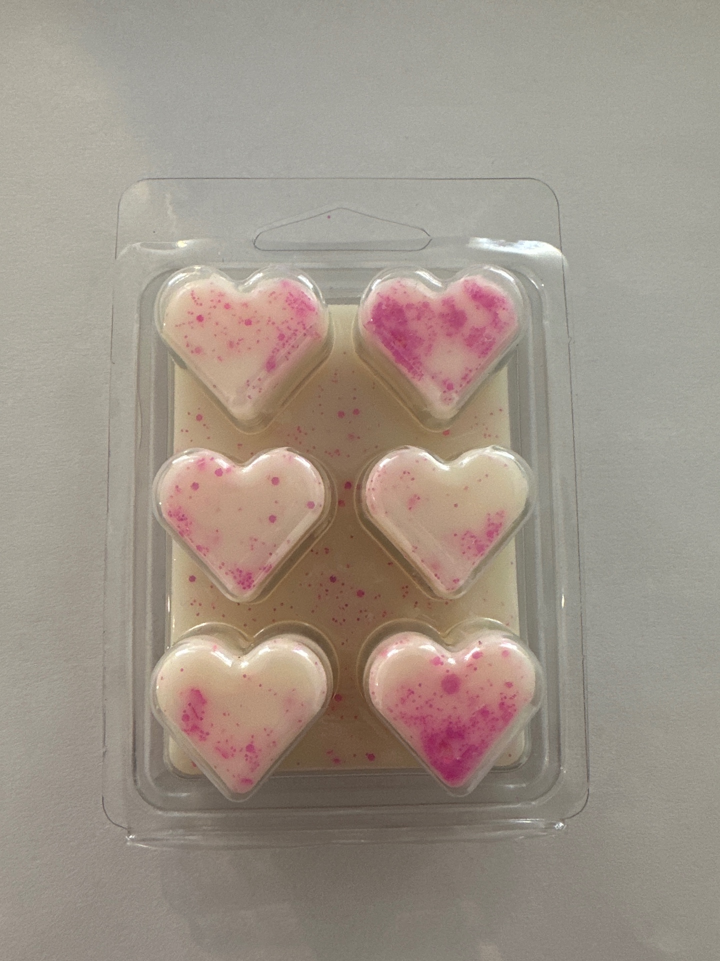 Duftvoks Frosted Rose Wonderland — 6 hjerter i pakken